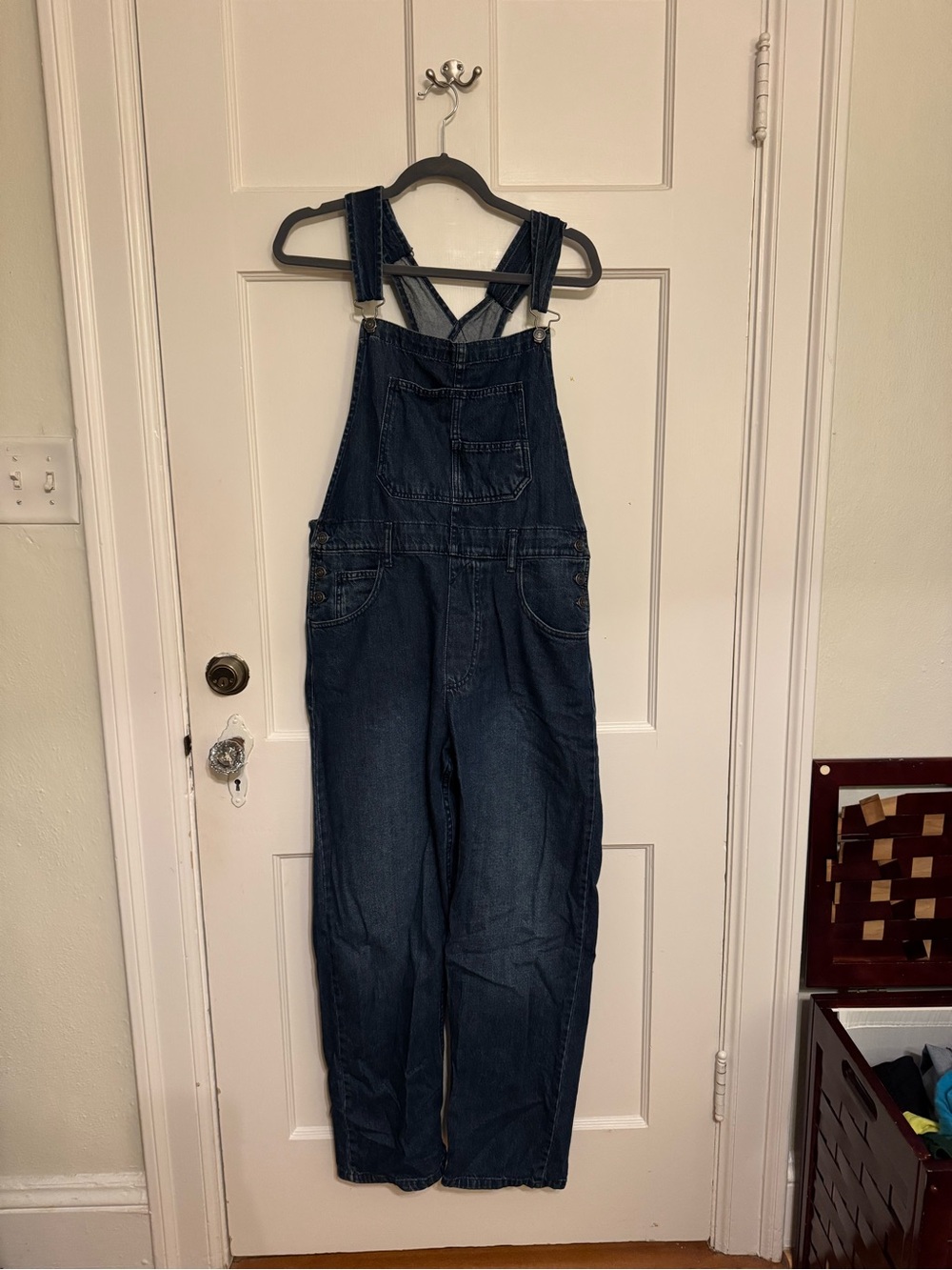 Women’s Dark Blue Denim Overalls One-Piece
